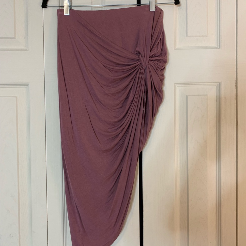 Mauve Asymmetrical Skirt